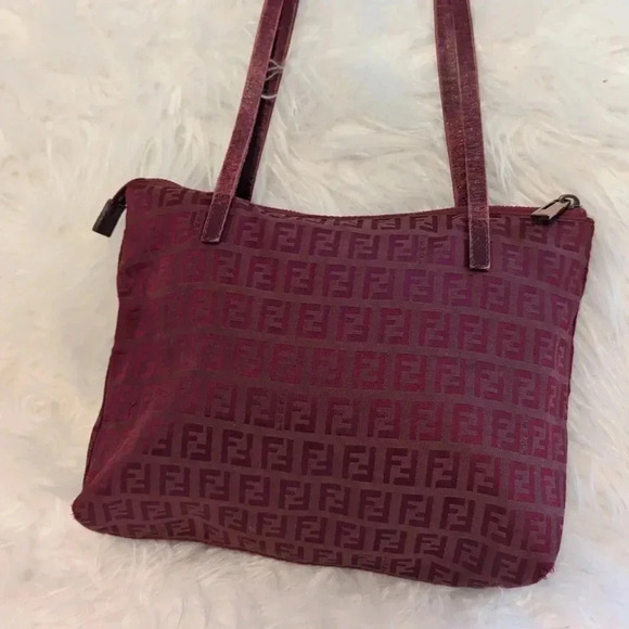 Authentic FENDI Zucchino Shoulder Tote Bag - Picture 1 of 11